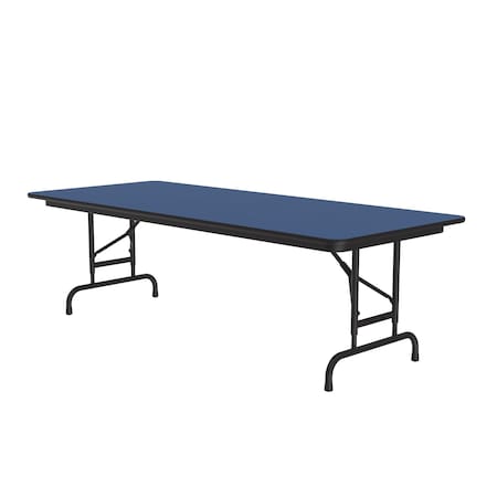 Correll CFA Adjustable HPL Folding Tables 30x72 Blue CFA3072PX-37